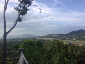 View from Chaweng Buddhist temple