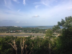 View from Chaweng Buddhist temple