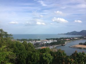 View from Chaweng Buddhist temple