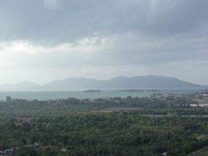 View from Chaweng Buddhist temple