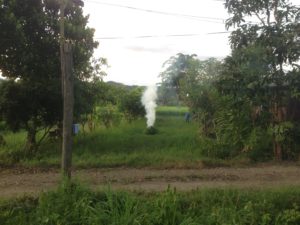 Thai burning rubbish. When will they learn that the earth does not like this