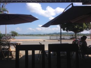 Chiang Saen - Mekong River view from coffee shop