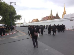 The Grand Palace - Queue of mourners