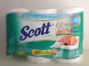 Scott baby powder toilet roll