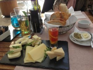 Olive Restaurant cheese platter