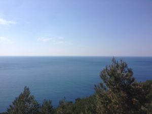 Adriatic ocean close to Petrovac