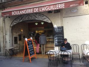 Boulangerie where we had pain au chocolate