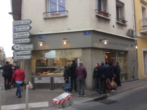 Our boulangerie queue