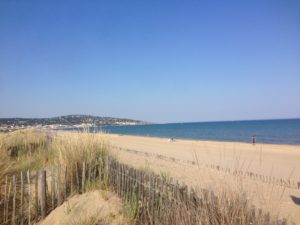 Beach that stretches from Sète to Marseillan Plage