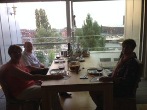 Supper at our place - Ashley, Remko and Adri