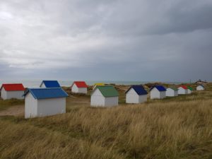 Cabanes at Gouville-sur-Mer