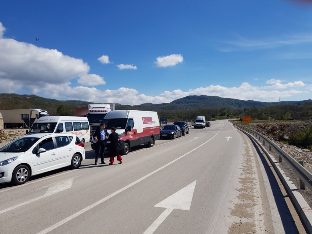 Roadworks in Montenegro