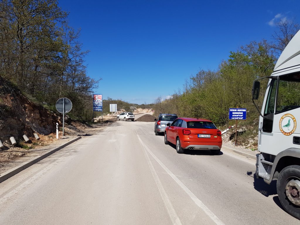 Roadworks in Montenegro