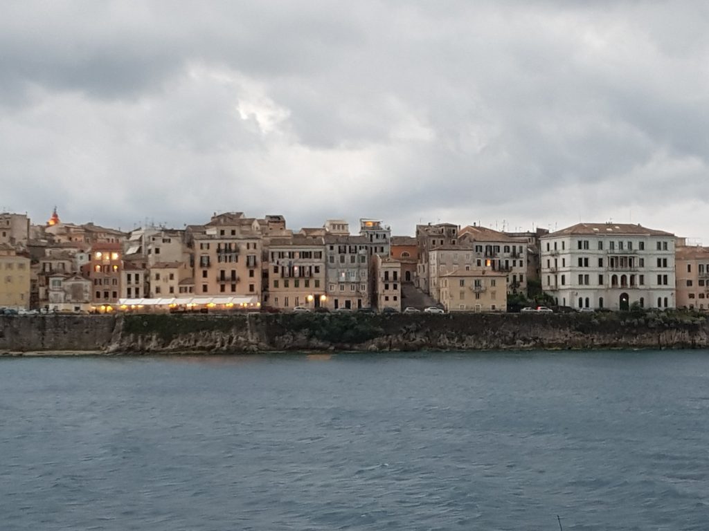 Arriving in Corfu Town