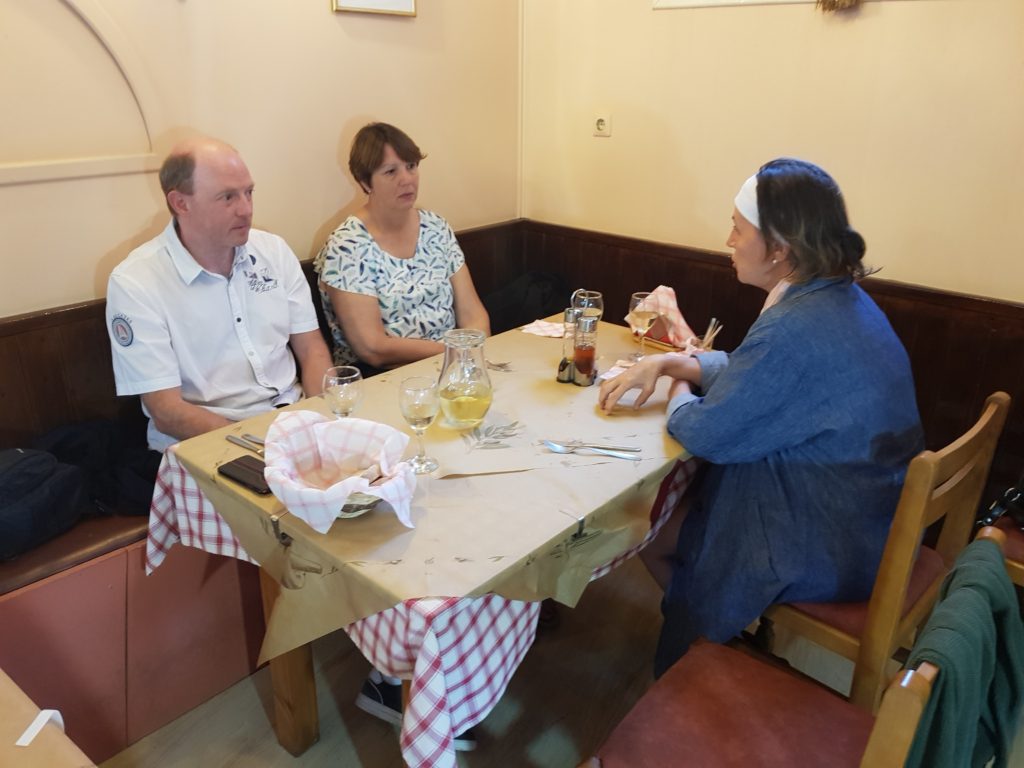 Doukades - Remko, Ashley and Adri in deep discussion