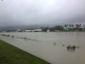 Chaweng Lake overflowing