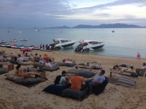 View from the beach pub