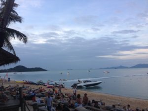 View from the beach pub