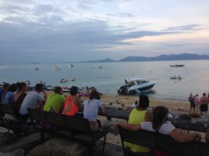 View from the beach pub