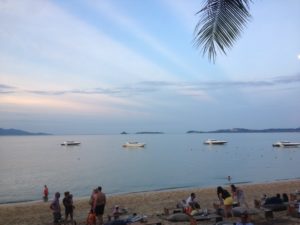 View from the beach pub