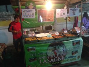 Pai night walking street-Lasagna stall