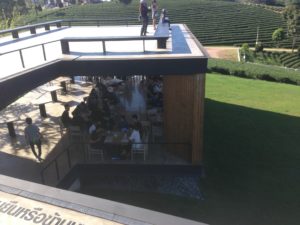 Restaurant below viewing deck