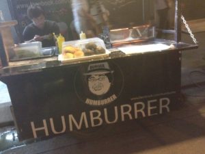 Humburrer stall around the corner!