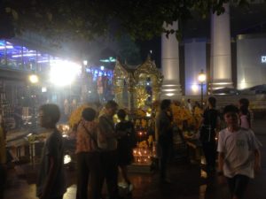 Erawan Shrine at night