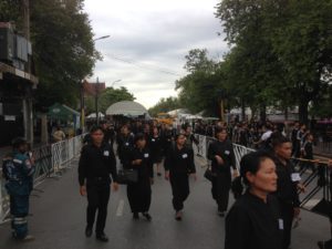 The Grand Palace - Queue of mourners