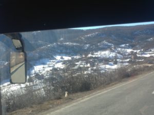 Bus ride from Belgrade to Budva