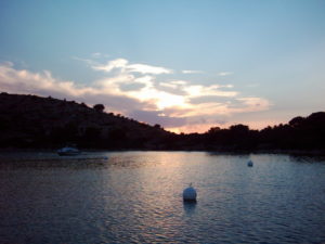 Otok Lavsa sunset