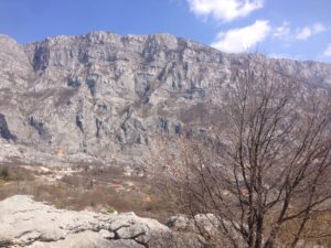 On the way to Ostrog Monastery