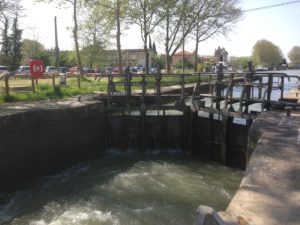 Lock gate still closed