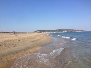 Beach that stretches from Sète to Marseillan Plage