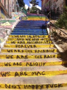 Steps leading up to the artist's quarter