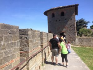 Cité de Carcassonne - Walking along its wall