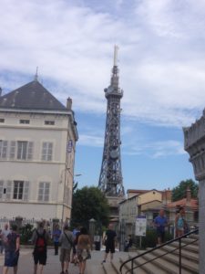 Metallic tower of Fourvière