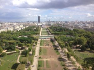 Eiffel Tower - View southeast from 1st floor