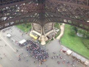 Eiffel Tower - 1st floor view to below