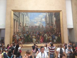 Massive painting oppposite Mona Lisa