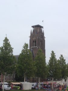 Weesp - top of church tower burnt down the day Donald Trump got elected... really