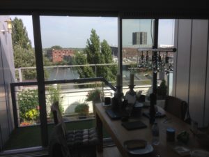 Terrace and view towards IJhaven