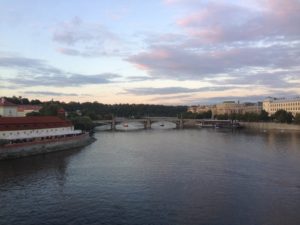 Vltava River at dusk