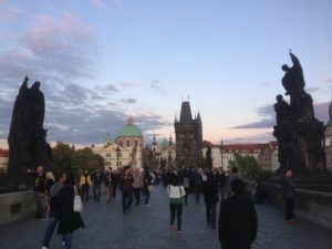 Charles Bridge at dusk