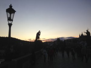 Charles Bridge at dusk