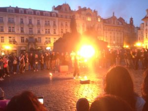 Prague - Fire eater