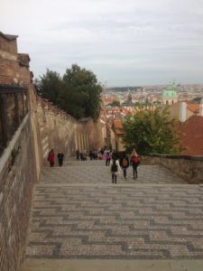 Steps up to the Prague Castle