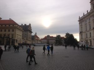 Outside Prague Castle