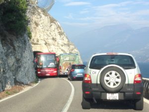 Lake Garda tunnel, very narrow