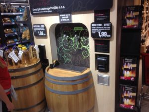 Wine dispensing machine